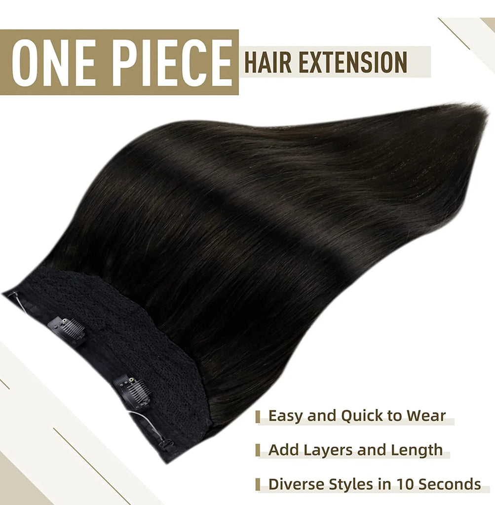 HALO Remy Hair Extension - Black