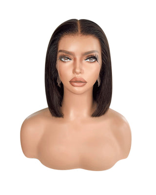 HD Lace Glueless Wig LINA - Black - Bob Cut